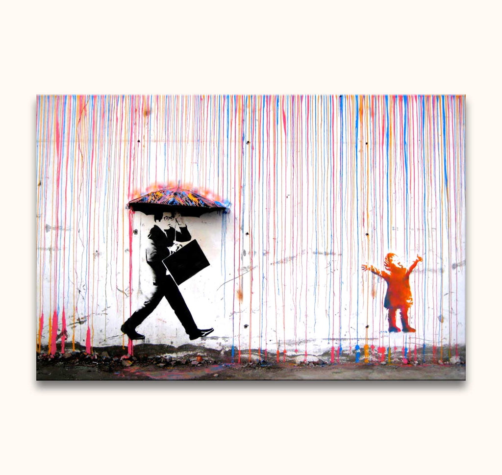 Banksy - Colored Rain – degrootmeesters.com