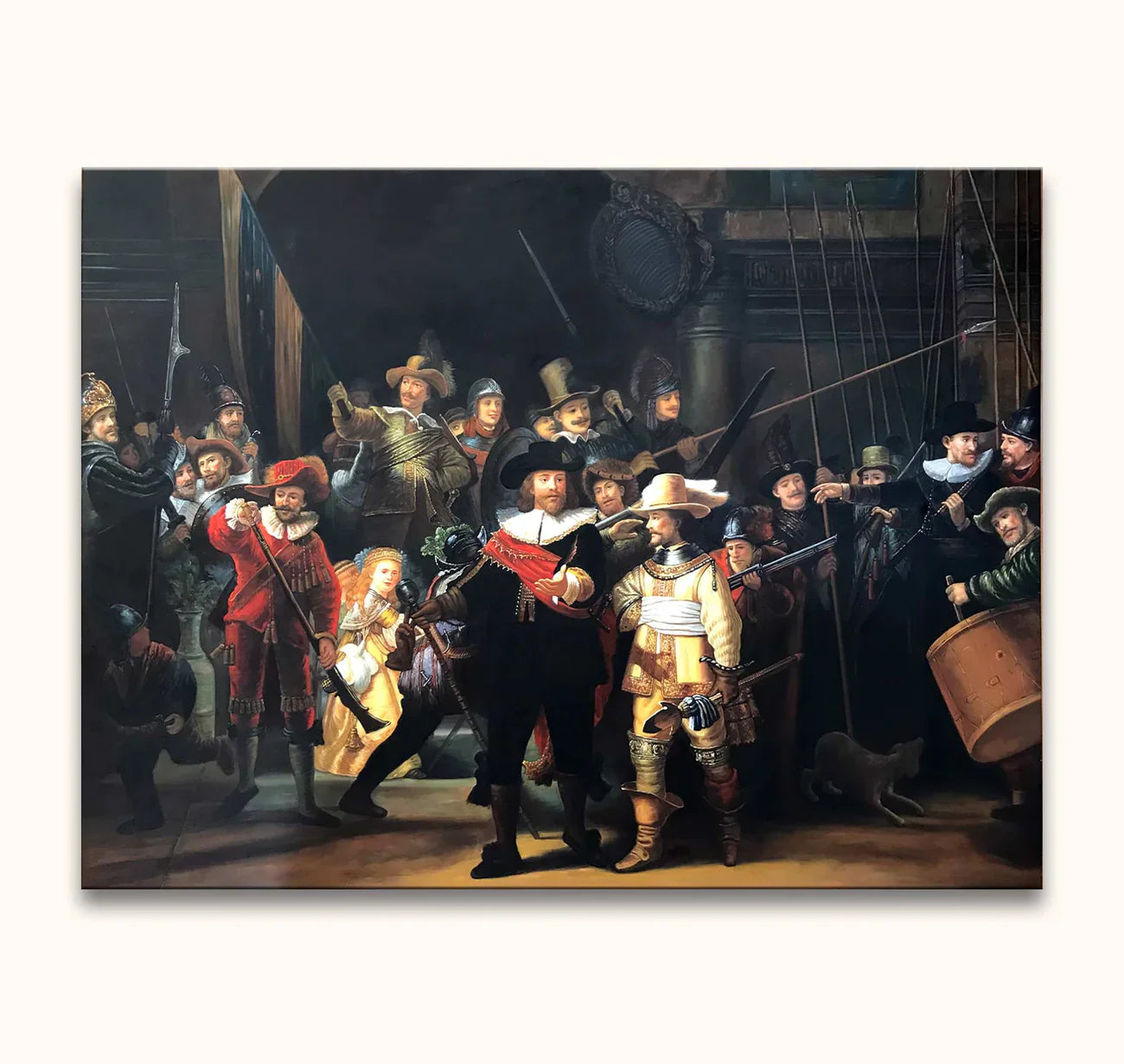 De Nachtwacht van Rembrandt van Rijn - Kontoer design - Kontoer Design De Nachtwacht van Rembrandt van Rijn - Kontoer design - Kontoer Design
