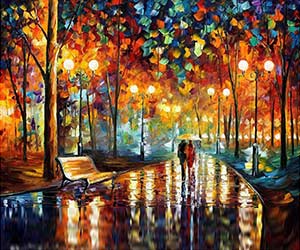 Abstract artwork with interwoven human faces, elongated features, and vibrant colors. Influenced by Cubism, evokes emotion with tear-like drips.