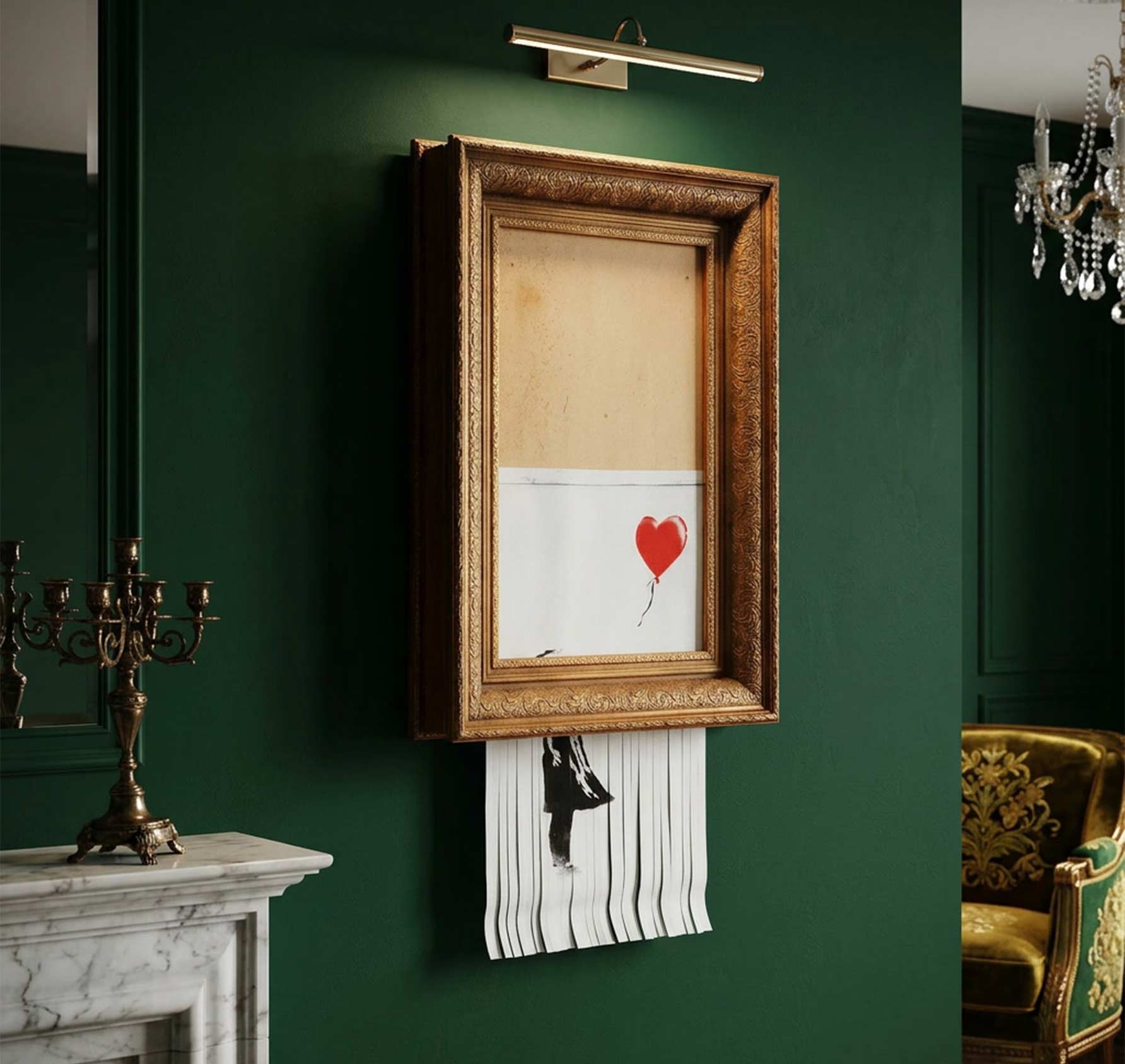 Banksy — Love is in the Bin (exacte unieke replica)