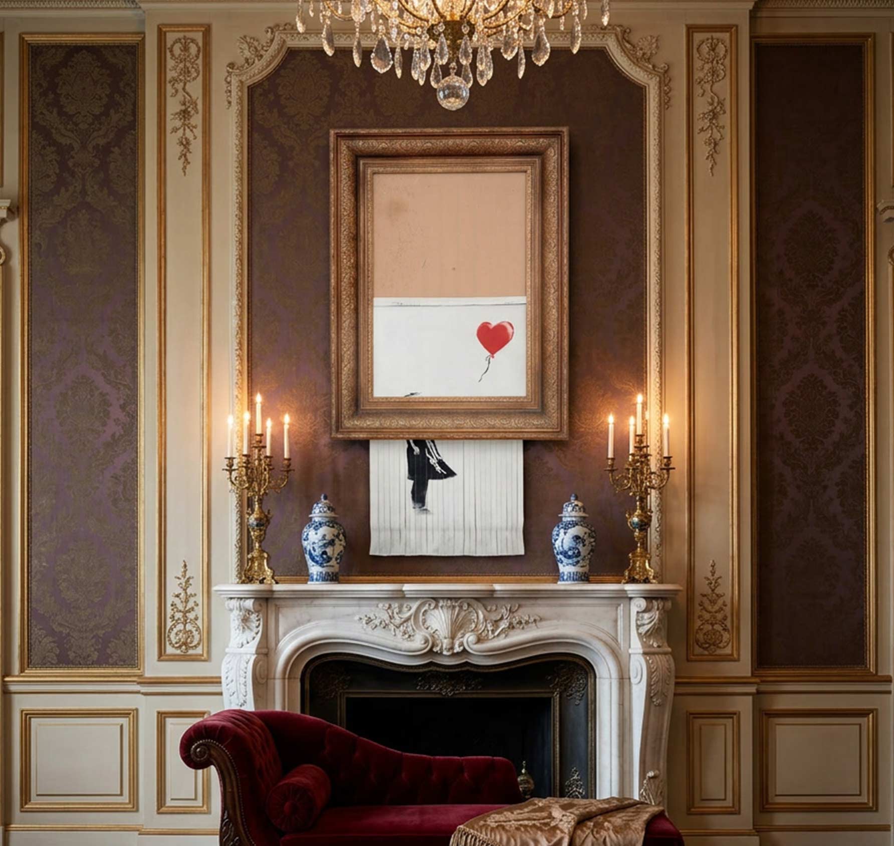 Banksy — Love is in the Bin (exacte unieke replica)