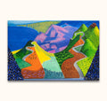 David Hockney signature - Driving through the Santa Monica Mountains