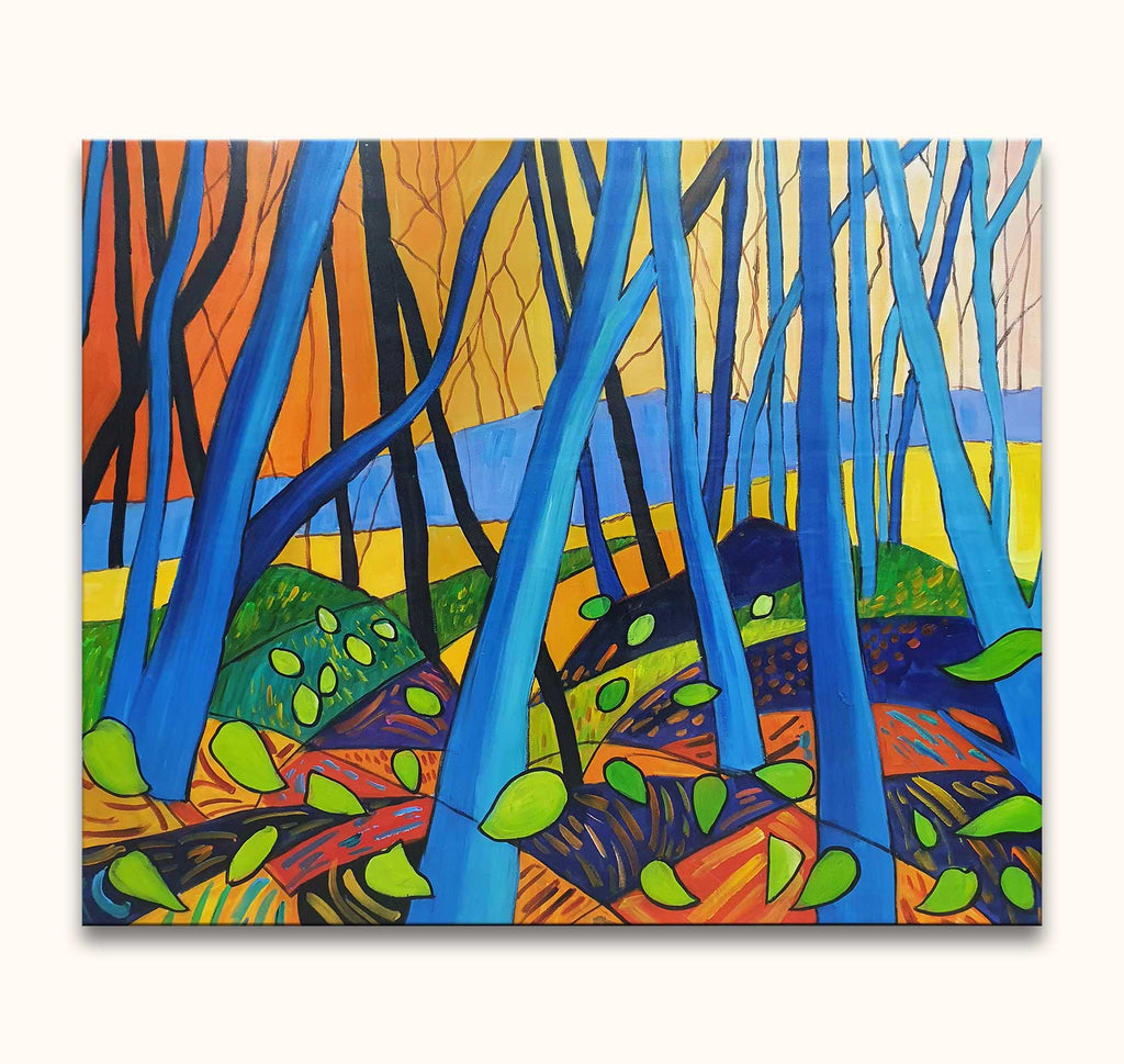 David Hockney signature - Winter Trees