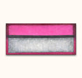 Rothko - Compositie 4: Hand-painted abstract artwork featuring magenta, charcoal-gray, and off-white fields. Modern, minimalist design on museum-quality canvas, ready to hang.