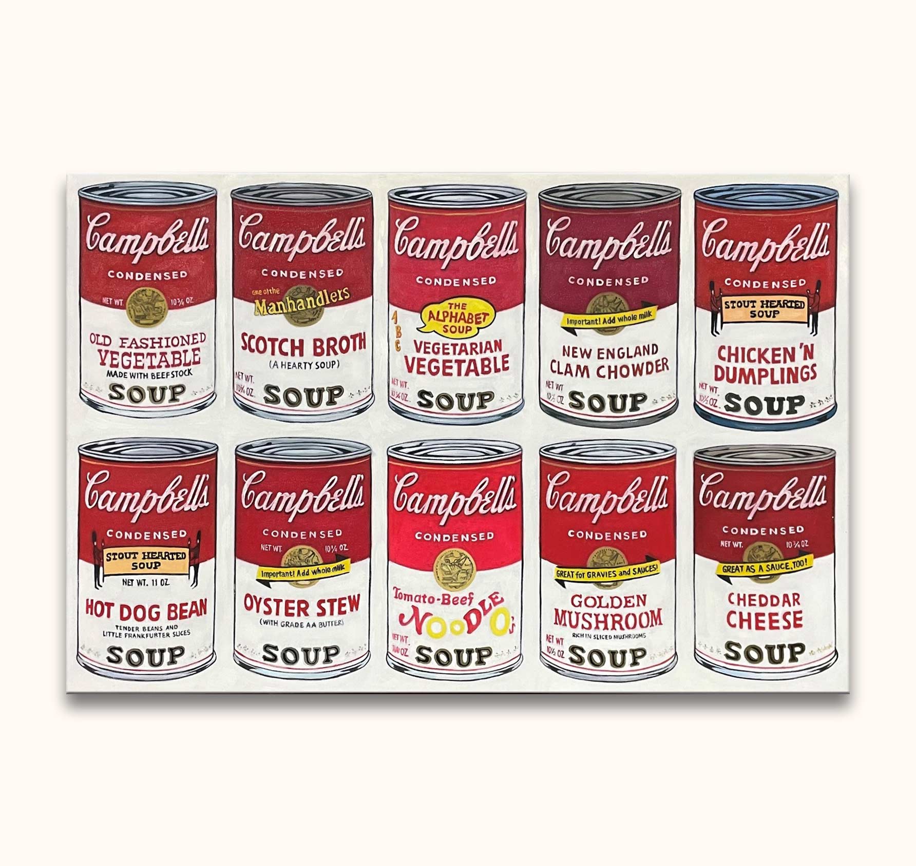 Andy Warhol signature - Campbell’s Soup 10 (100x75cm)