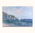 Claude Monet –  Rocks and sailing boats in Pourville