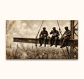 New York Workers - Olieverf op canvas