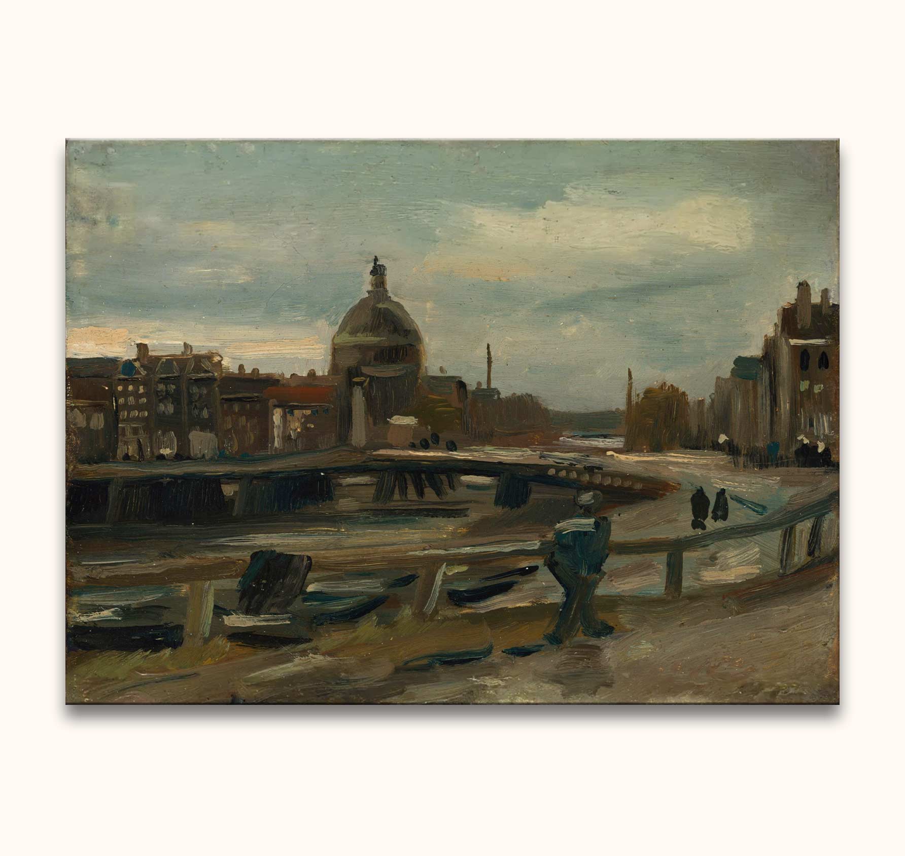 Vincent van Gogh - Singel bij de Lutherse Kerk te Amsterdam