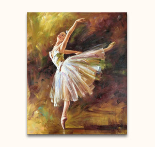Edgar Degas - Tilting Dancer: Klassieke ballerina in arabesque, olieverfschilderij, impressionistische stijl. Geschilderd op museumkwaliteit canvas, direct ophangbaar.