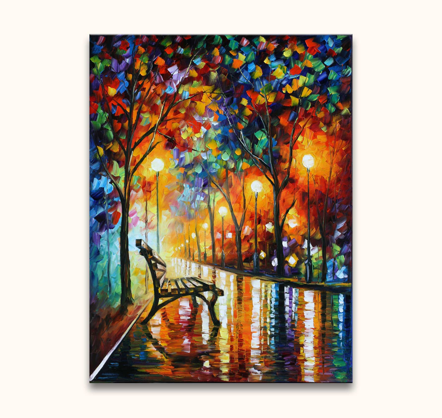 Leonid Afremov - Loneliness of Autumn – degrootmeesters.com