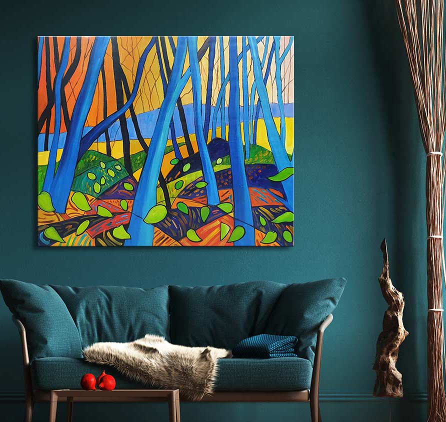 David Hockney signature - Winter Trees