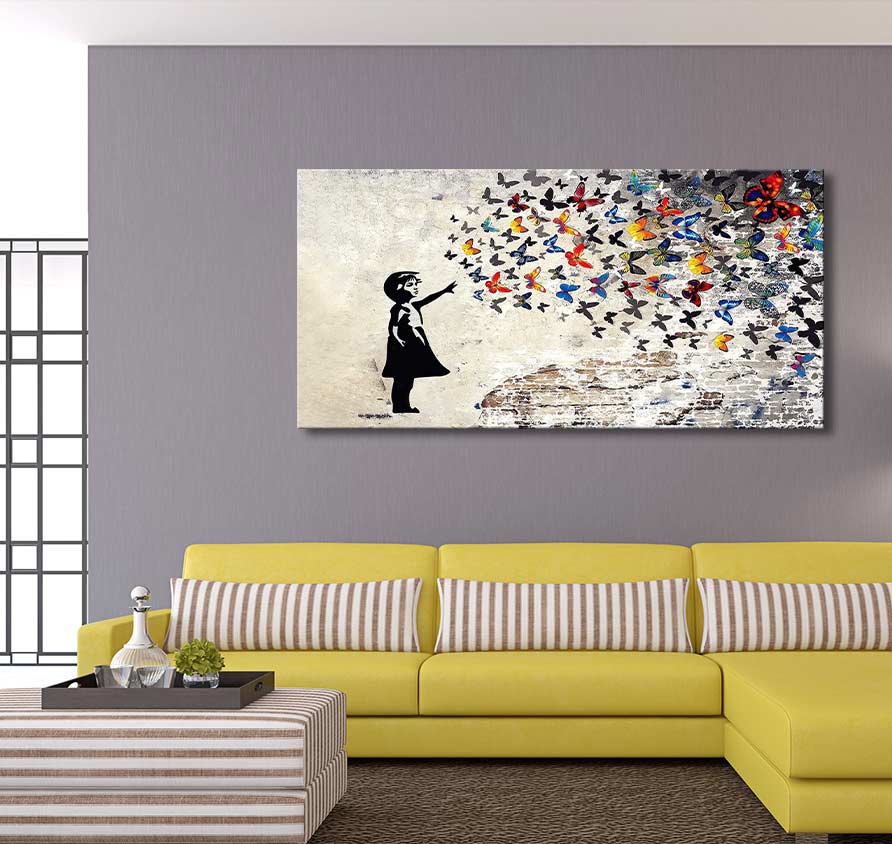 Banksy - Flying Butterflies