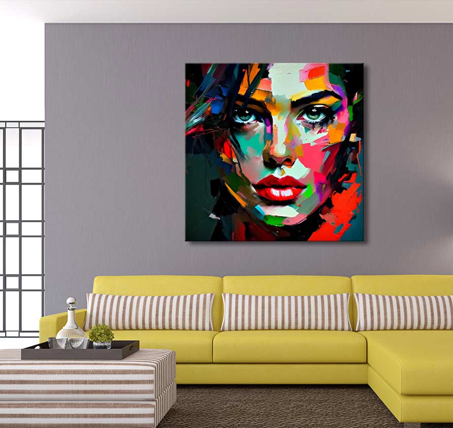 Françoise Nielly-signature - Staring Lady