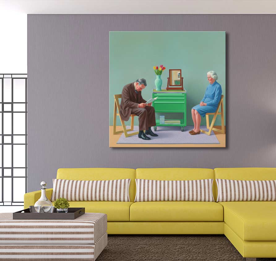 David Hockney signature - My Parents