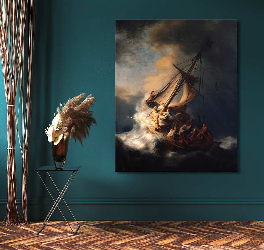 Rembrandt van Rijn – De Storm op Zee