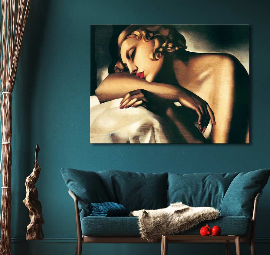The Sleeper - Olieverf op Canvas