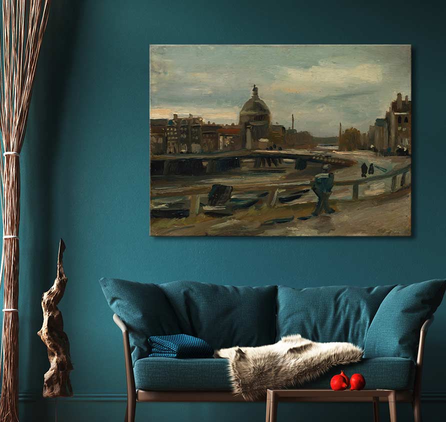 Vincent van Gogh - Singel bij de Lutherse Kerk te Amsterdam