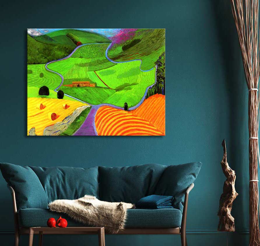 David Hockney signature - Garrowby Hill