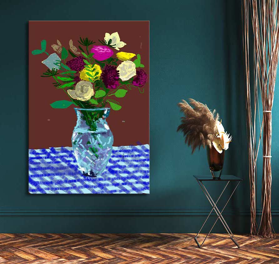 David Hockney signature - 20 Flowers