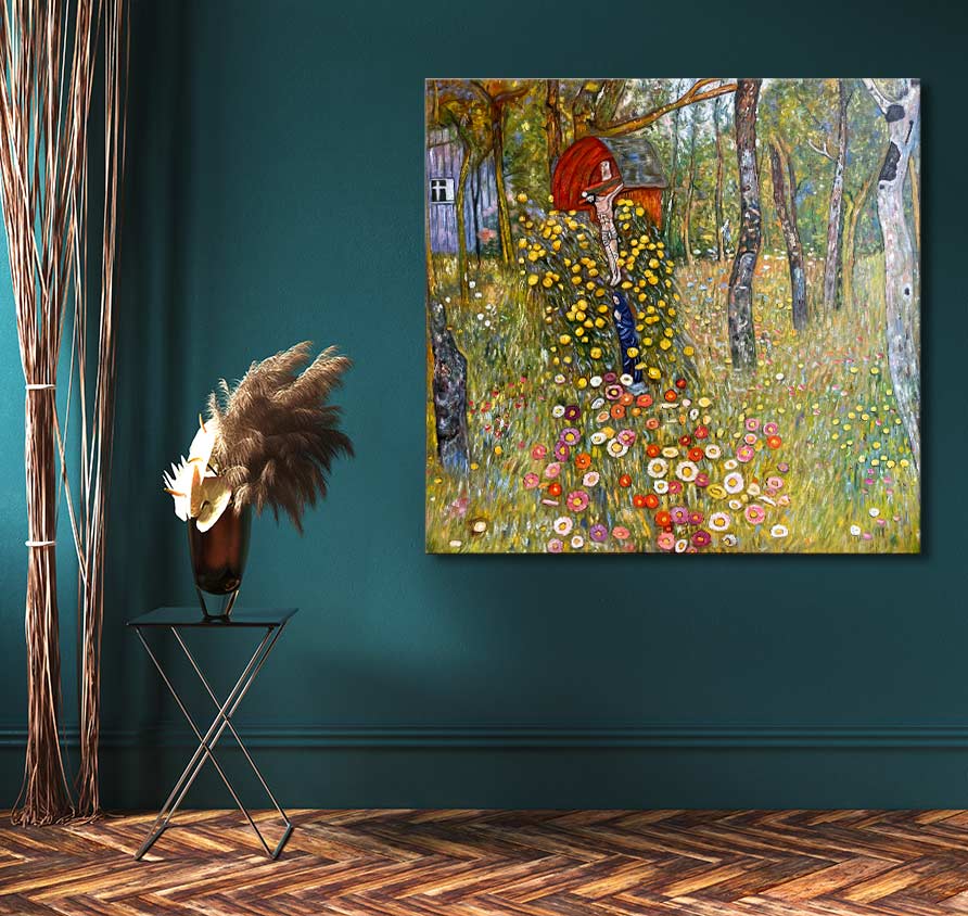 Gustav Klimt – Farm Garden with Crucifix – degrootmeesters.com