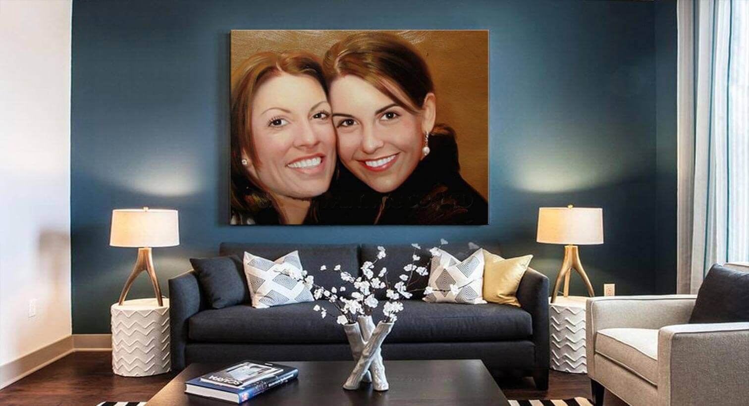 Je eigen schilderij in de de woonkamer