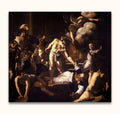 Caravaggio's 'The Martyrdom of Saint Matthew'—hand-painted scene of martyrdom, showcasing expressive Baroque style with dramatic chiaroscuro. Ready to hang.