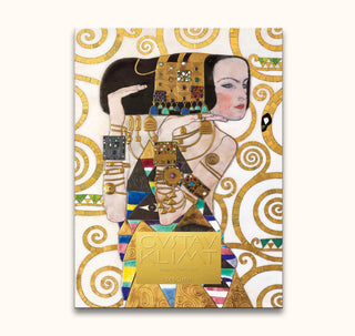 Gustav Klimt – The Lady art monograph cover featuring a mosaic-like portrait with gold details, edited by Tobias G. Natter, published by TASCHEN.