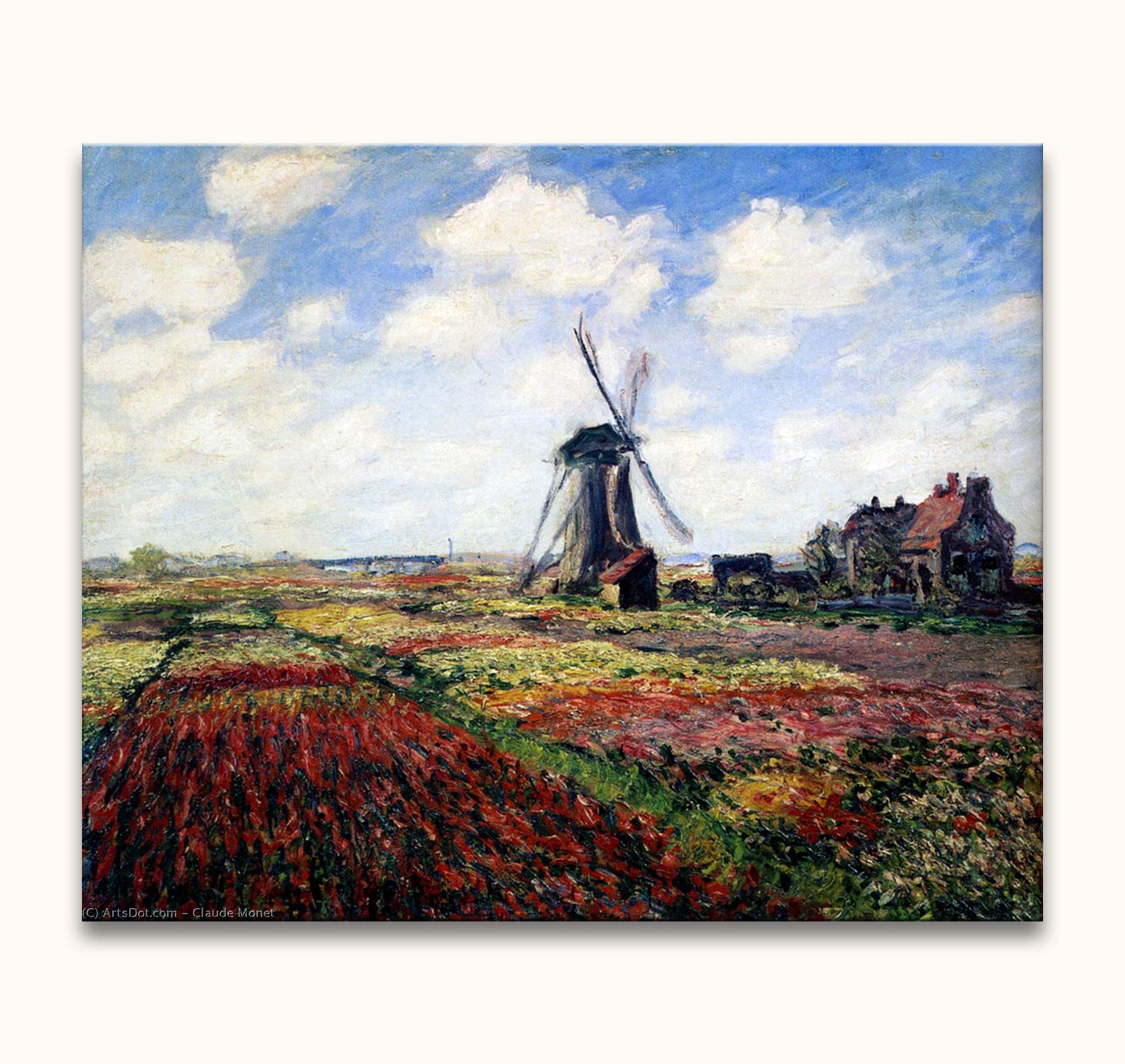 Claude Monet – Molen in Bloemenveld – degrootmeesters.com